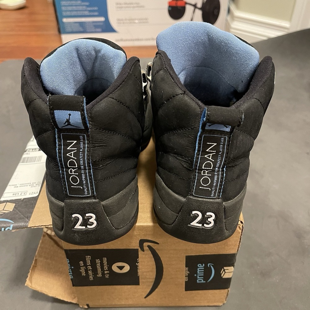 Nike Air Jordan 12 Retro Nubuck 2009 Size 8 Authentic Vintage UNC OG AJ NO‎ BOX - Picture 6 of 13